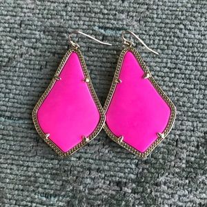 Kendra Scott Hot Pink Alex Drop Earrings